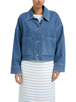 Smith & Soul Boxy Oversized Denim Jacket, Blue, Blue