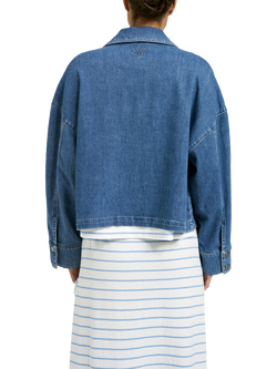 Smith & Soul Boxy Oversized Denim Jacket, Blue - view 2, Blue