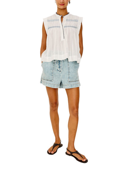 Rails Willow Sleeveless Cotton Top, White - view 2, White