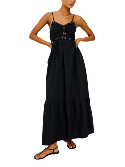 Rails Ivana Sleeveless Cotton Maxi Dress, Black, Black