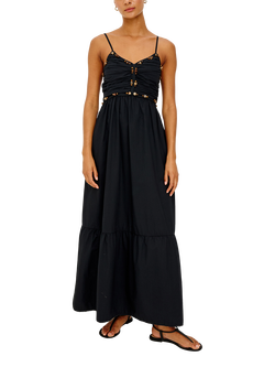 Rails Ivana Sleeveless Cotton Maxi Dress, Black - view 2, Black