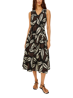 Rails Maeve Floral Print Sleeveless Midi Dress, Cocoa Floral - view 2, Cocoa Floral