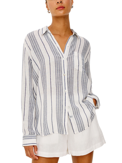 Rails Charli Striped Linen Blend Shirt, Salino Stripe - view 2, Salino Stripe