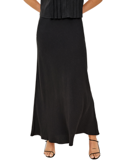 Rails Romina Maxi Skirt, Black, Black Linen