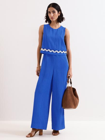 Phase Eight Aubrey Sleeveless Jumpsuit, Blue, Blue