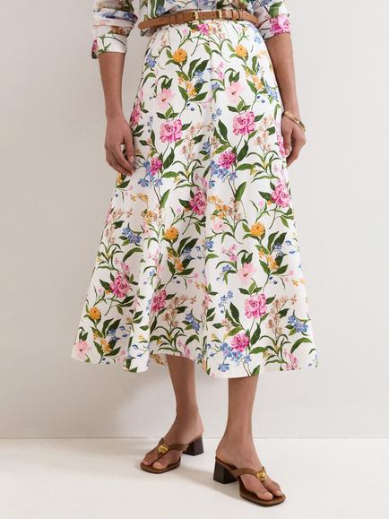 Phase Eight Piper Skirt, Ivory/Multi, Ivory/Multi