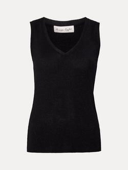 Phase Eight Mila Black V-Neck Vest Top, Black, Black