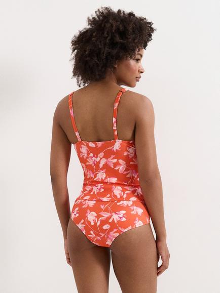 Phase Eight Bright Floral Print Tankini Bottoms, Pink - view 2, Pink