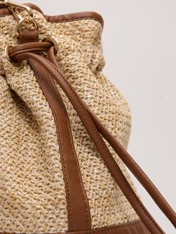 Phase Eight Straw Bucket Bag, Neutral - view 2, Neutral