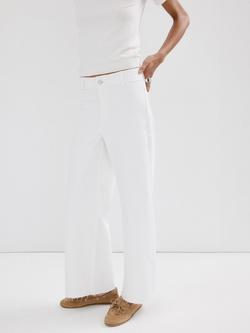 Mango High Rise Ankle Grazer Culottes, White, White