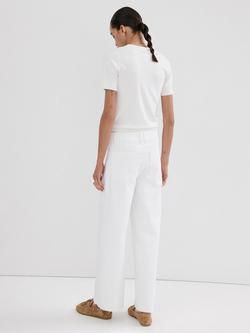 Mango High Rise Ankle Grazer Culottes, White - view 2, White