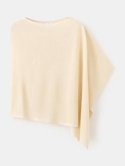 Mango Boat Neck Asymmetric Knit Top, Pastel Yellow, Pastel Yellow