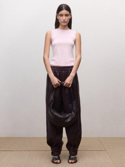 Mango Sleeveless Pure Wool Top, Pink, Pink