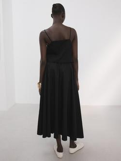 Mango Square-Neck Cropped Camisole, Black - view 2, Black