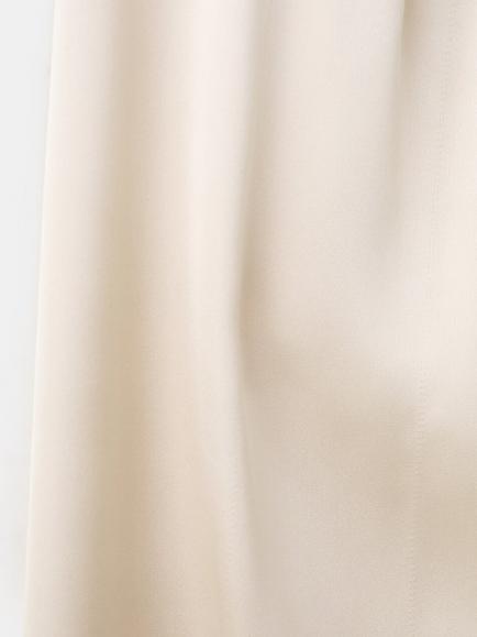 Mango Wide Leg Satin Trousers - view 2, Raw