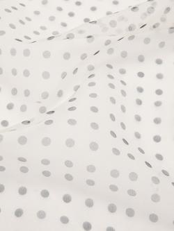 Mango Lightweight Polka Dot Scarf, Beige - view 2, Beige