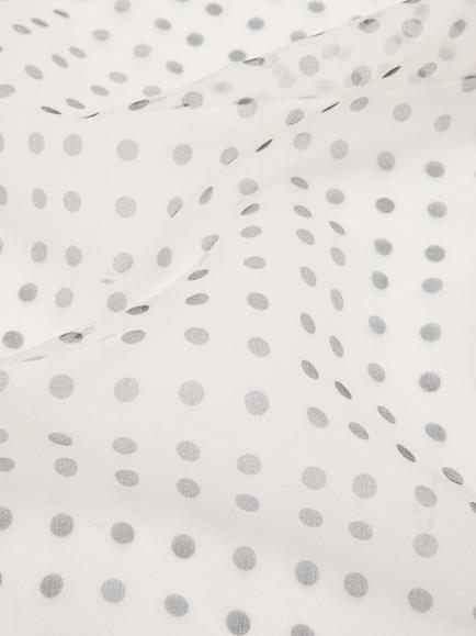Mango Lightweight Polka Dot Scarf, Beige - view 2, Beige