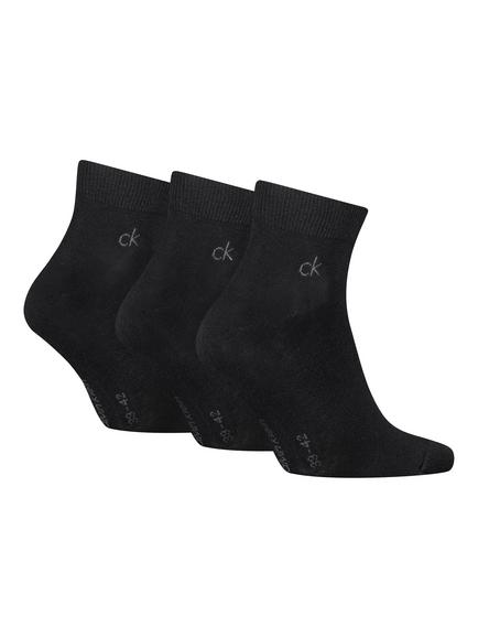 Calvin Klein Cotton Blend Quarter Socks - view 2, Black