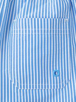 Mango Kids' Striped Drawstring Swim Shorts - view 2, Blue
