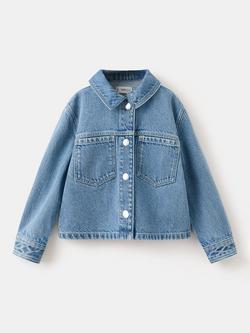 Mango Kids' Denim Jacket, Mid Denim, Mid Denim