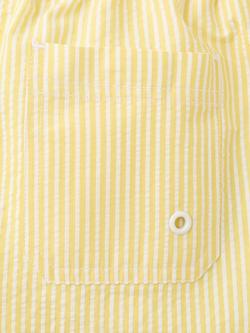 Mango Kids' Striped Drawstring Swim Shorts - view 2, Yellow