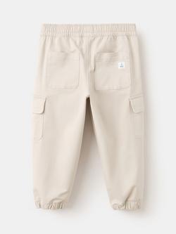 Mango Kids' Drawstring Cargo Joggers, Ice - view 2, Ice