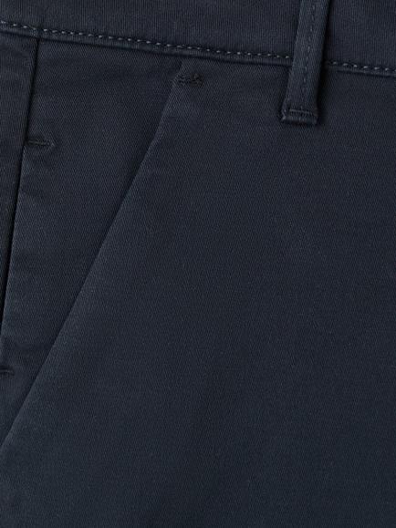 Mango Kids' Cotton Blend Chino Shorts - view 2, Navy
