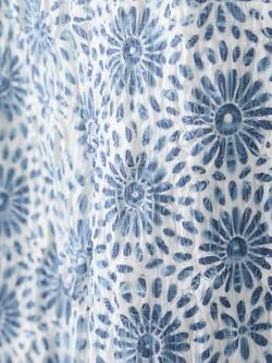 Mango Kids' Printed Straight Cropped Trousers, Blue - view 2, Blue