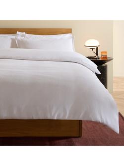 MADE Cosy Waffle Duvet Cover Set, White, White