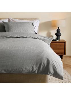 MADE Ansel Stripe Duvet Cover Set, Grey, Grey