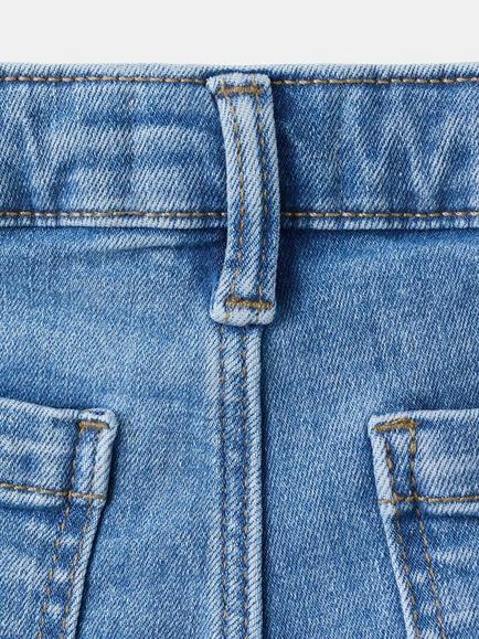 Mango Kids' Cotton Blend Jeans, Mid Blue - view 2, Mid Blue