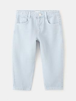 Mango Kids' Balloon Denim Jeans, Blue, Blue