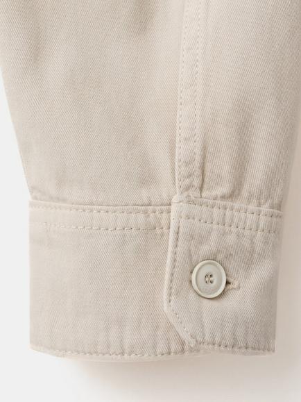 Mango Cotton Twill Shacket, Sand - view 2, Sand