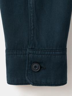 Mango Cotton Twill Shacket, Navy - view 2, Navy