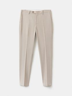 Mango Milan Slim Fit Suit Trousers, Beige, Beige