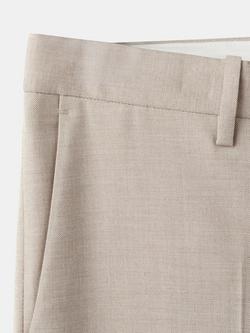 Mango Milan Slim Fit Suit Trousers, Beige - view 2, Beige