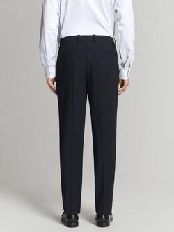 Mango Mis Rise Tailored Trousers, Navy - view 2, Navy