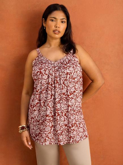 Live Unlimited Crinkle Camisole, Red
