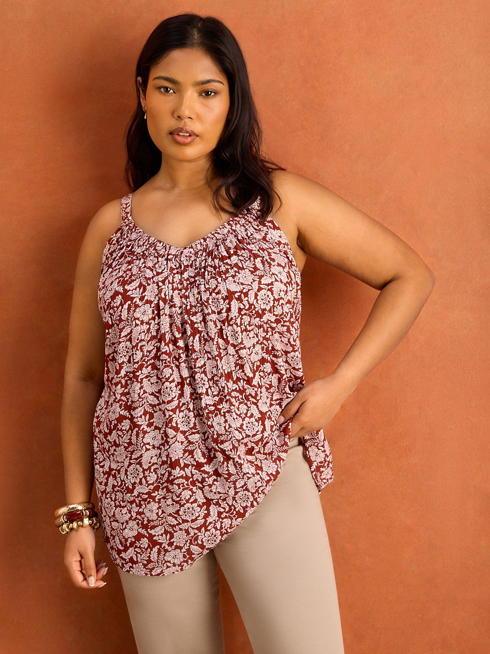 Live Unlimited Crinkle Camisole, Red