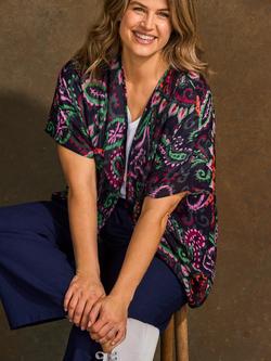Live Unlimited Paisley Sheer Cover Up, Multi - view 2, Multi