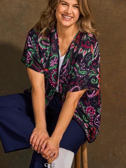 Live Unlimited Paisley Sheer Cover Up, Multi - view 2, Multi