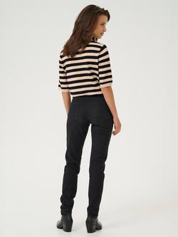 KAFFE Lizza Striped Pullover, Smoke Gray/Black Dee - view 2, Smoke Gray/Black Dee