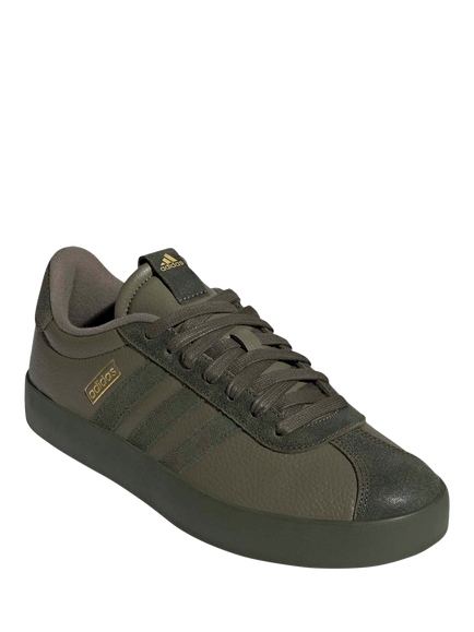 adidas VL Court 3.0 Trainers, Olive - view 2, Olive