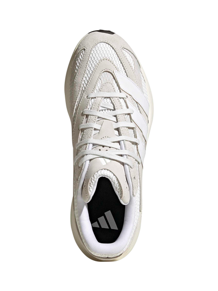 Adidas Lightblaze Lace Up Trainers, White - view 2, White