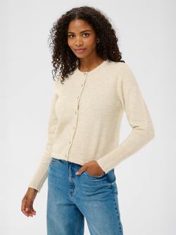 KAFFE Kaniel Long Sleeve Knit Cardigan, Feather Grey, Feather Grey