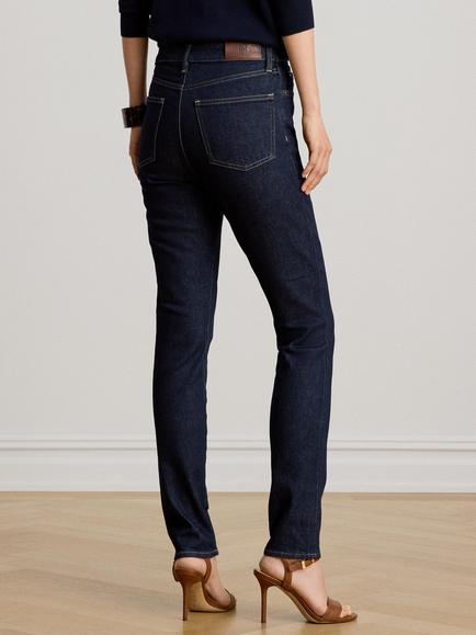 Lauren Ralph Lauren High Rise Skinny Jeans, Rinse Wash - view 2, Rinse Wash