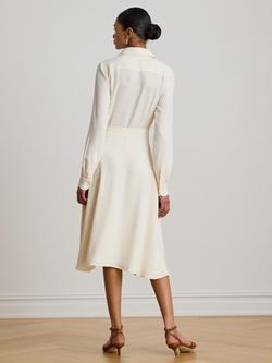 Lauren Ralph Lauren Tie Belt Shirt Dress, Mascarpone Cream - view 2, Mascarpone Cream