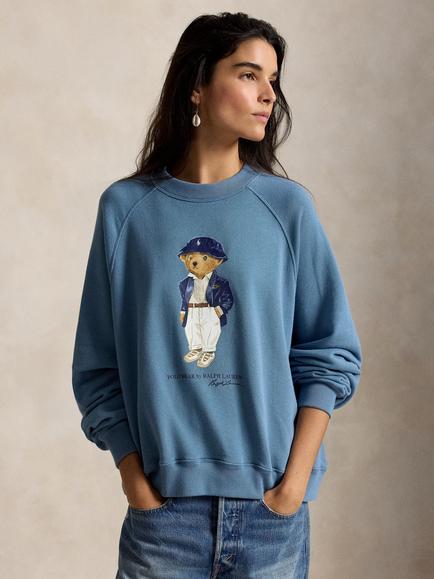 Polo Ralph Lauren Polo Bear Cotton Blend Fleece Sweatshirt, Camp Blue, Camp Blue
