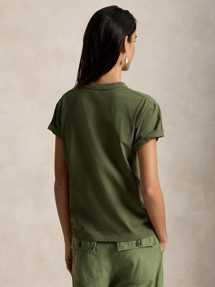 Polo Ralph Lauren Polo Bear Cotton Jersey T-Shirt, Dense Olive - view 2, Dense Olive