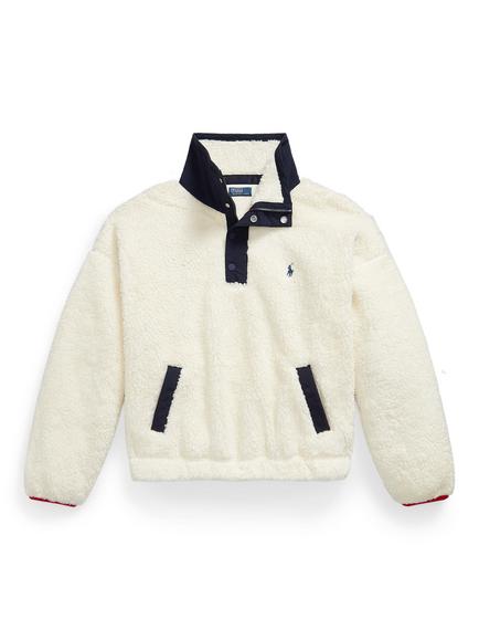 Polo Ralph Lauren Polo Bear Fleece Jumper, Clubhouse Crem, Clubhouse Crem